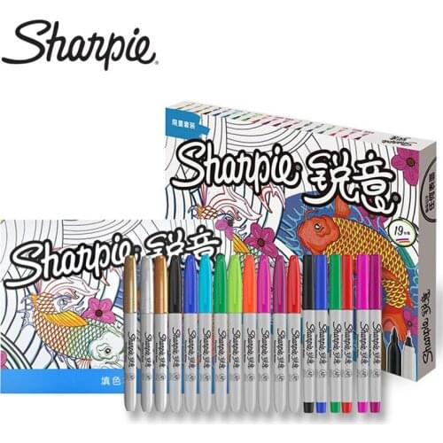 18 Colors / Set Sharpie Sharp Marker Oily Marker Pen Set Art Professional Painting Color Cartoon Marker Pen