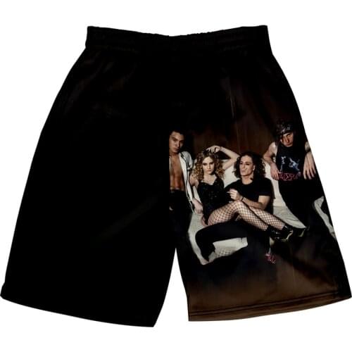 2021 New Maneskin 3D Print Summer Holiday Women/Mens Elastic Waist Streetwear Shorts HIP HOP Punk style fashion Beach Shorts
