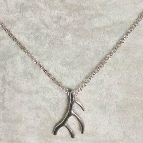 Wholesale Necklaces Fashion Antlers Pendant Necklace, Lovely Antlers Clavicle Chain For Women Gift Wholesale Free Shipping