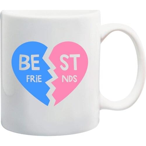 Heart Pair Best Friends Mug Gift Couple Mugs