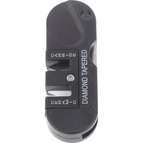 Portable Tungsten Ceramic Carbide Knife Whetstone Sharpener Tool Camp outdoor