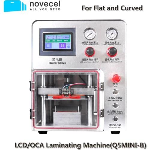 Novecel Q5Mini-B Portable OCA Vacuum Laminator For Less Than 7" Flat Screen , Curved Screen , Tablets Laminating Machine