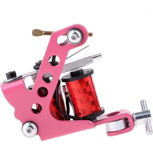 Professional Iron Tattoo Machine Gun 10 Wraps Coil Liner Shader Equipment