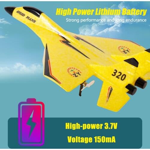 RC Airplane with Light Model Aircrafts EPP Foam Fighter Rechargeable Gliding Airplane