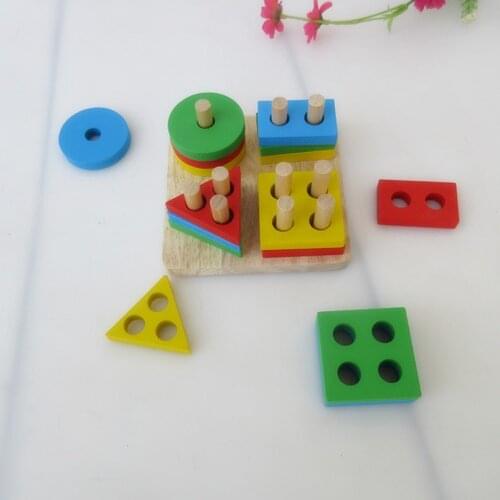 Educational Large Parrot Toys Grey Parrot Interactive Toys Colorful Wooden Bird Toy Parrot Training Products Bird Supplies BE001