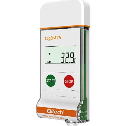 Elitech LogEt 8 TH Temperature and Humidity Data Logger Reusable PDF Report USB Port 16000 Points