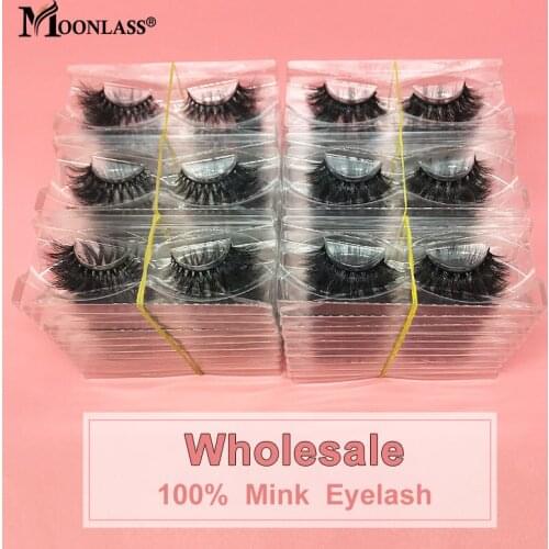 3D Mink Lashes 30 Pairs Natural Soft Bulk Lashes False Eyelashes Wholesale 5D Mink eyelashes Make Up Beauty Eyelashes