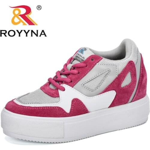 ROYYNA 2020 New Style Chunky Sneakers Women Fashion Platform Walking Shoes Ladies Lightweight Jogging Footwear Vulcanize Shoes