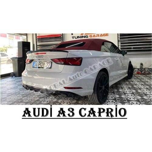 For Audi A3 Cabrio 8V 2013-2021 Spoiler Auto Accessory Universal Spoilers Car Antenna Spoiler For Car Styling Diffüser Mud Flaps