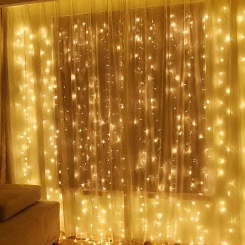 10M Multicolor LED String Lights Fairy Light Garland Wedding Party Christmas Outdoor Room Home Decoration Garden Curtain Lamp