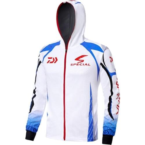 DAIWA Hoodies Fishing Clothing Long Sleeve Outdoor Breathable Fishing Shirts Anti UV Quick Dry Cycling Hiking Clothes Camisas