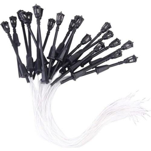 Lot of 20pcs 3V LED Floor Lamp with Single Head Miniature Scale 1/100