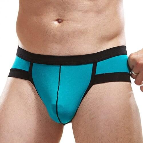 Slip panties cotton briefs underpant brand shorts hot sale sexy men underwear U convex pouch