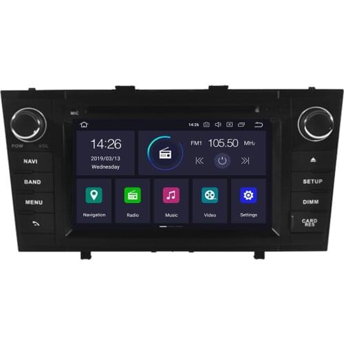 Octa Core Android 10 Car Radio DVD GPS Navigation Multimedia Player For Toyota Avensis T27 2009-2019 Auto Audio Stereo Headunit