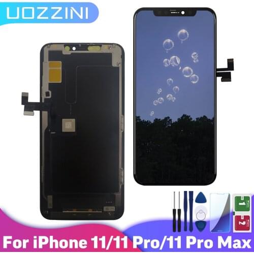 High Quality For iPhone 11 11Pro 11 Pro Max LCD Display Touch Screen Replacement True Tone No Dead Pixel +Tempered film+ tool