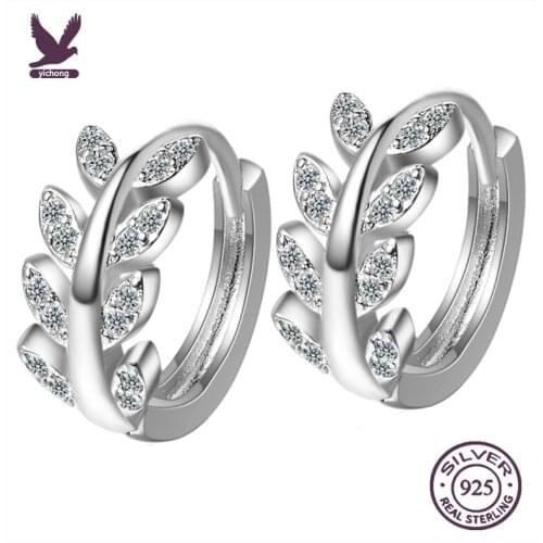 YiChong New Gold Silver Small Hoop Earring For Women Girl 2021 Cute Heart Star Shape Cubic Zirconia Huggie Earring pendientes