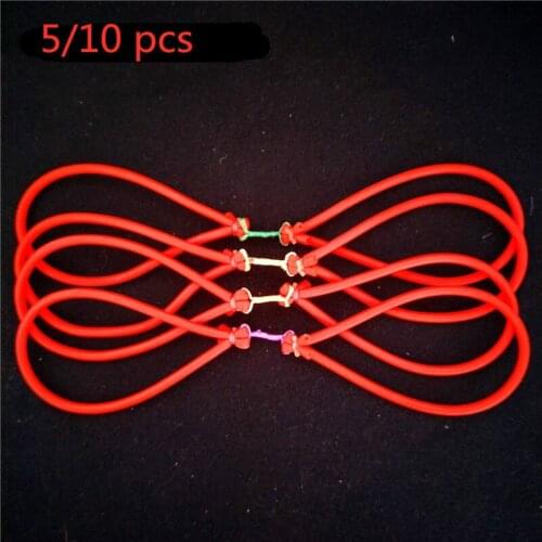 5/10Pcs/set Fishing Rubber Band Shooting Fish Capture Slingshot High Elastic Catching for fish arrow Outdoor Shooting