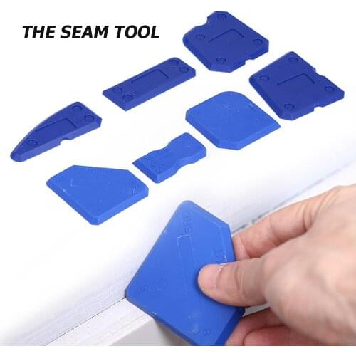 8/10/12pcs Multi-angle Rubber Spreader Remover Glass Glue Scraper Set Smooth Scraper Grout Kit Tools Sealant Caulk Finisher
