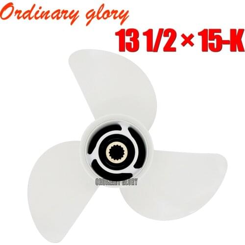Aluminum Propeller 13 1/2x15-K 6E5-45947-00-EL for YAMAHA 60-115HP outboard motor