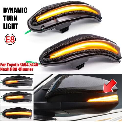 Car Dynamic Turn Signal Light LED Side Mirror Indicator Blinker For Toyota RAV4 2013-2018 / Toyota 4Runner 2014-2019