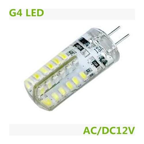 Free Shipping 200pcs/lot New Arrival G4 2.5W 48 SMD 3014 Led Bulbs Chandelier Crystallights AC/ DC 12V Non-polar Warm/Cool White