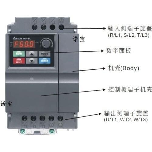 Frequency converter VFD-EL VFD022EL21A 220V 2.2KW