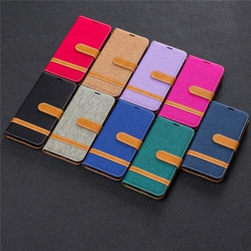 Denim Mixed Colors PU Leather Flip Case For iPhone 11 Pro Max X XS XR XS Max 5 5S SE 6 6S 7 8 Plus Phone Cover Cases