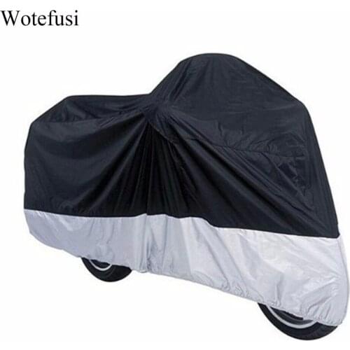 Wotefusi Motorcycle Cover Waterproof Outdoor UV Dust Protector For Motorbike Bike Scooter, Rain Dustproof Cover M L XXL XXXL