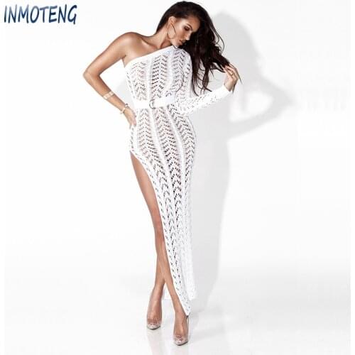 Модные трикотажные платья INMOTENG China At AliExpress