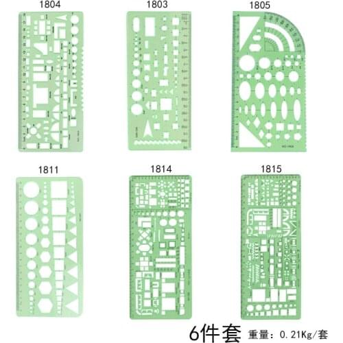 Ruler Durable K Resin Military Drawing Furniture Construction Architect Template Drafting Ruler Stencil Measuring Tool