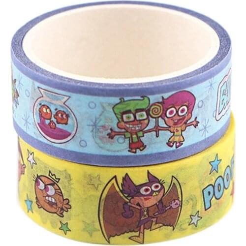 JF690 Cartoon Washi Tape Kawaii Tape Masking Tapes Decorative Stickers DIY Stationery School Supplies
