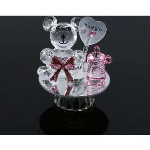 K5 Crystal Bear Nipple Baptism Baby Shower Souvenirs Party Christening Giveaway Gift Wedding Favors and Gifts For Guest