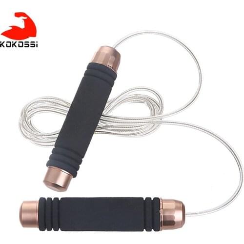 KoKossi Jump Rope Wire Rope Weight-Bearing Jumping Exercise Fitness Competition Training Equipment Portable Sports Tools Unisex