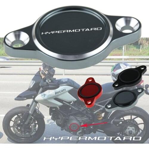 CNC Motorcycle Engine Oil Filter Cover Cap For Ducati HYPERMOTARD 1100 EVO (SP) 2010-2012 HYPERMOTARD 939 821 796