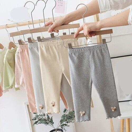 Fashion Girl Legging Kids autumn spring Clothes Children Skinny Pencil Pants for Baby Girls Leggings toddlers bowties