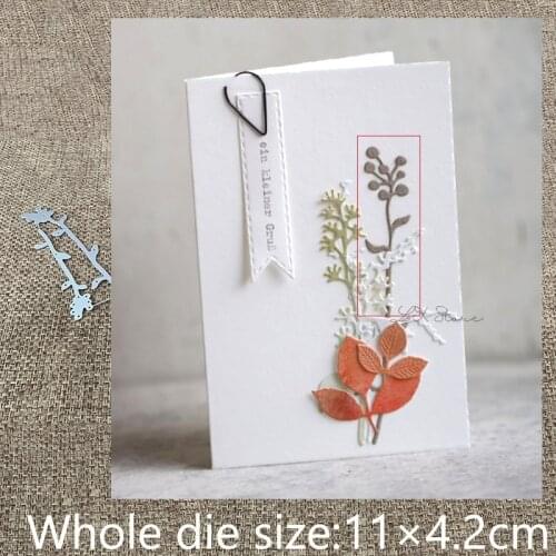 New Design Craft Metal stencil mold Cutting Die 2pcs berry branch decoration scrapbook die cuts Album Paper Card Craft Embossing