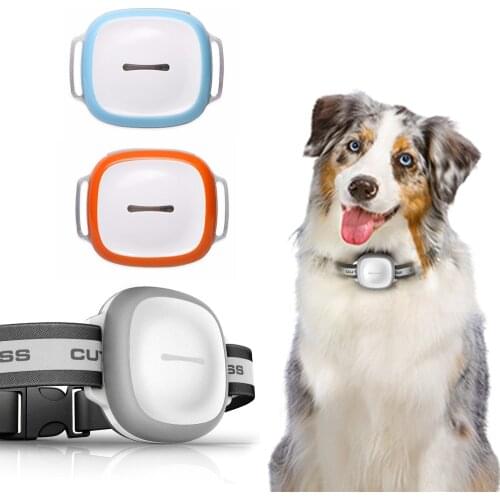 Mini Pet Collar GPS Tracker long standby time dog cat Pet personal gps tracker free App website service LED Night Light Wifi+GPS