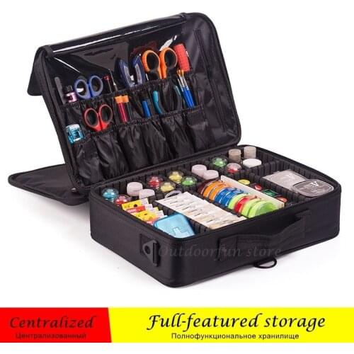 Multifunctional waterproof fishing bag Large capacity All tool storage Backpack Multi-grid Fish gear hand box Car travel pouch