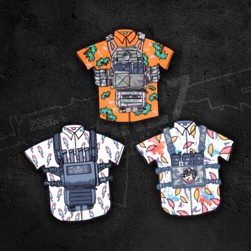 Newest Street Fashion Shirt Tactical Military Vest Patch Advanced Tailoring Design Outdoor Exercise Funny Badge For Cloth