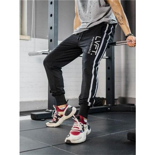 Newest Mens Muscle Training Fitness Sports GYM Casual Pants Breathable Workout Streetwear Trousers Sking Jogging Sweatpants