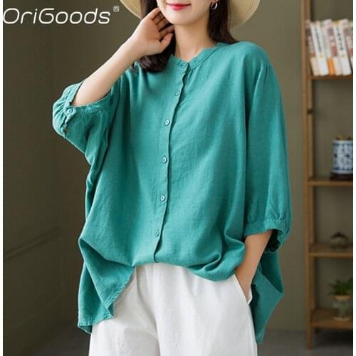 Женские модные рубашки ORIGOODS China At AliExpress