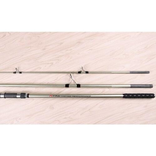 Full Fuji parts 4.2M/4.5M 3 sections Carbon SURF fishing rod casting 100-250g Distance Throwing Rod Intervene throw Anchor rod