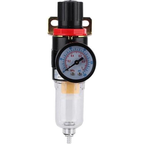 1/4" Air Compressor Filter Regulator Water Pressure Moisture Trap Separator Cleaner Tool 0-150PSI