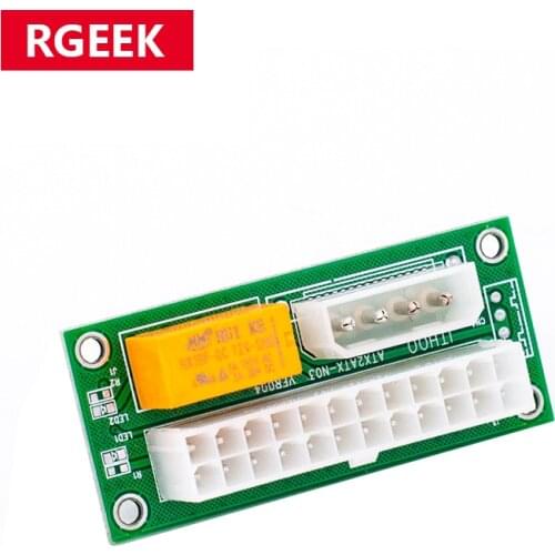 2021 add2psu VER004 ATX 24Pin to Molex 4Pin Dual PSU Power Supply Sync Starter Extender Cable Card For BTC Miner Machine