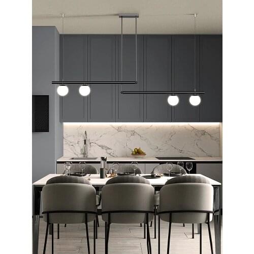 Modern Glass Ball Chandelier Lighting Designer Chandelier/Suspension Black/Gold Nordic Light Fixture Lustres Haning LIghts