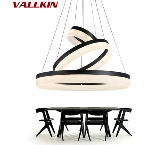 New Modern Pendant Lights for Living Room Dining Room Circle Rings Acrylic LED Lighting Pendant Light Indoor Home Lamp Fixtures