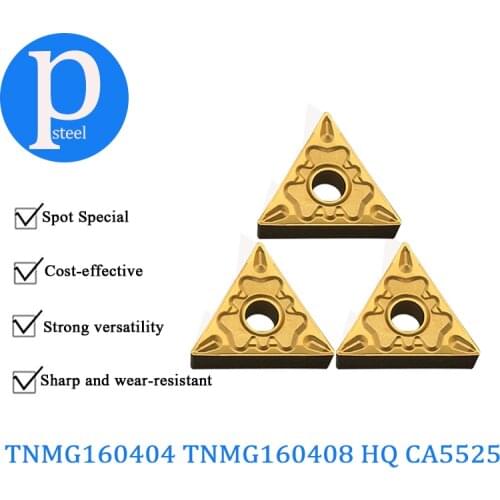 TNMG160404 TNMG160408 HQ CA5525 100% Original Carbide Inserts TNMG High Quality For Steel Machining Turning Tool CNC Lathe Tools
