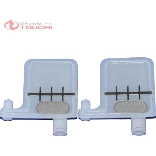 High quality 5pcs/lot dx4 dx5 print head big damper 3-4mm big filter single row solvent mimaki roland mutoh printer dx4 damper