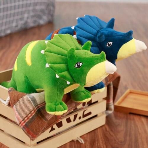 1pc 50/75cm Creative Plush Soft Triceratops Stegosaurus Plush Toy Dinosaur Doll Stuffed Toy Kids Dinosaurs Toy Birthday Gifts