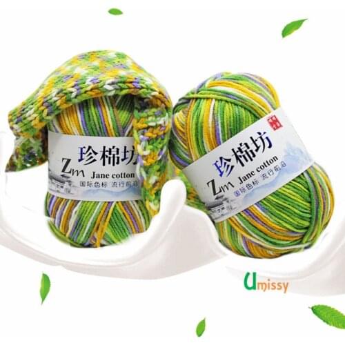 2pcs 50g Yarn Crochet Diy Knitting Yarn Cotton Balls Hilos Para Tejer A Ganchillo Crochet